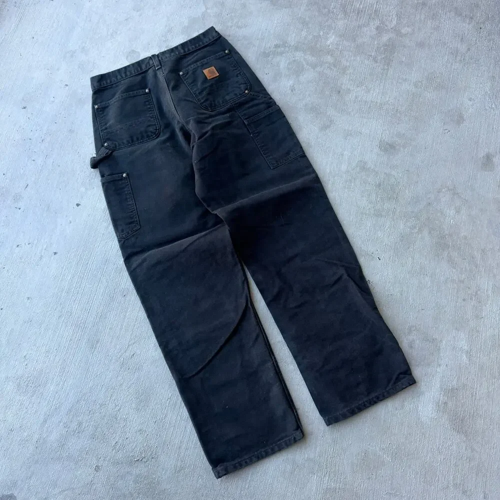 Carhartt black double knee work wear carpenter pants - Picture 4 of 7